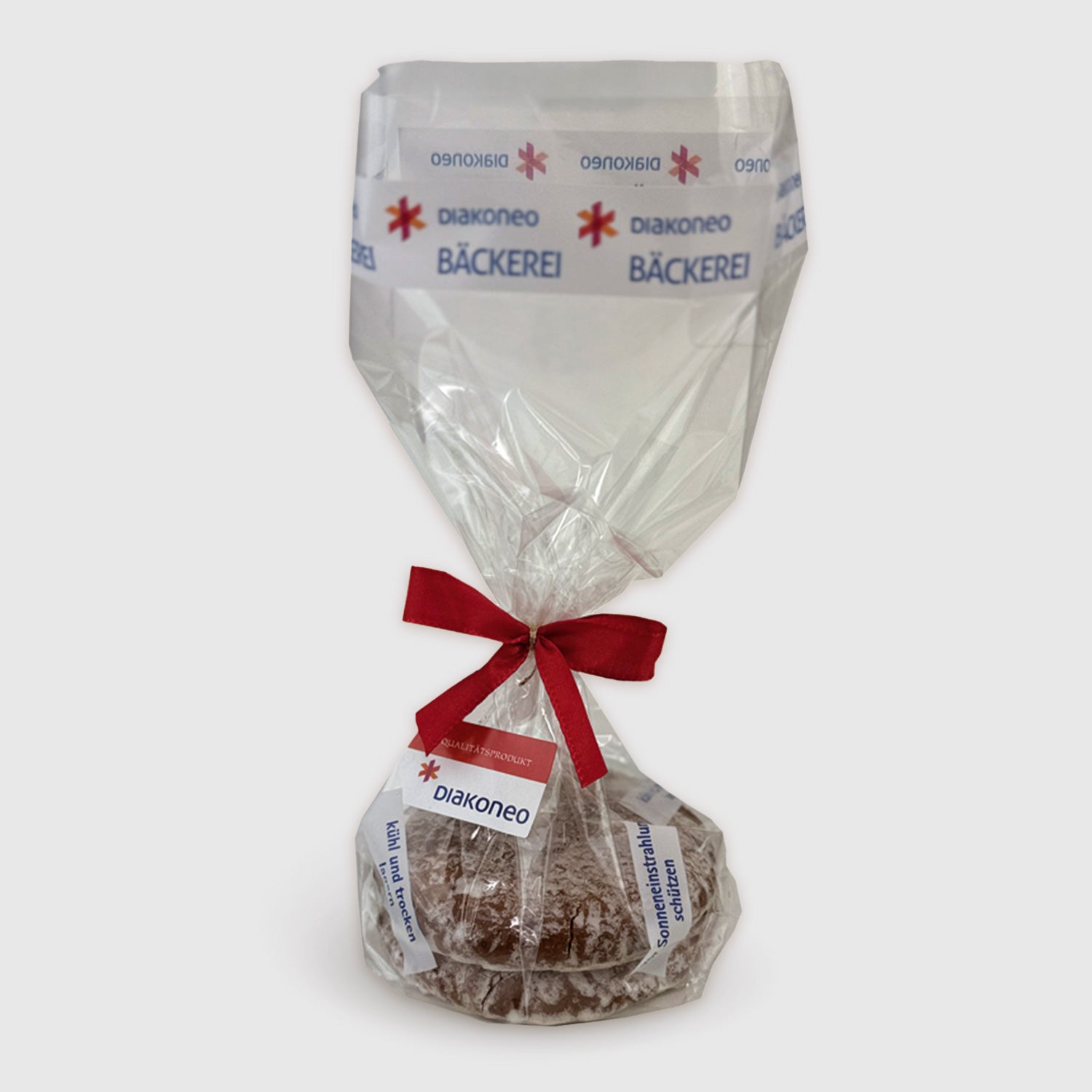 Elisen-Lebkuchen, 2 Stück in der Tüte mit Schleife